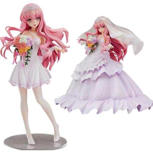 Anime Kadokawa Sexy Girls Figures The Familiar of Zero Louise Finale Wedding Dress PVC Action Figure Toy Collectible Model Dolls