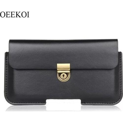 OEEKOI PU Leather Belt Clip Pouch Cover Case for Doogee X10/Shoot 2/X9 Mini/X5 Max Pro/Nova Y100X/Y300/X5 Max/T3/X5S 5Inch