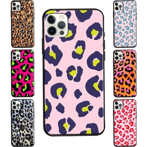 Leopard Print For iPhone 12 Pro Max 12 mini Case For iPhone 11 Pro Max XS X XR 7 8 Plus SE 2020 Cover