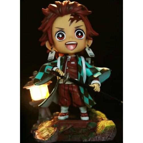 17cm Anime Kimetsu no Yaiba Figure Demon Slayer Show Hand Kamado Tanjirou Action Figure Agatsuma Zenitsu Kochou Shinobu Figurine