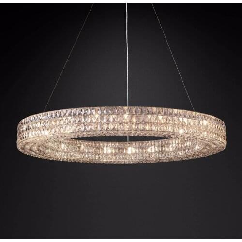 American Style Post modern Crystal Chandelier Living Room Dining Chandelier Hotel Project Luxury Villa Wfd-k50