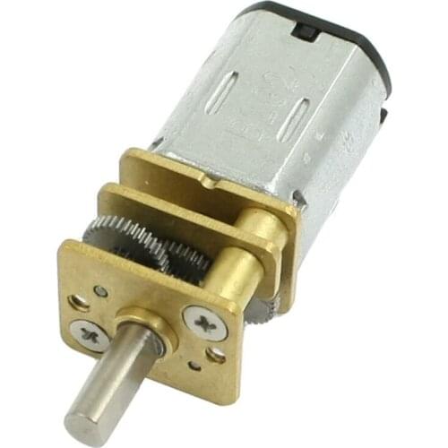 WSFS Hot DC 3V 30RPM Torque Geared Gearbox Gear Box Micro Electric Motor Silver