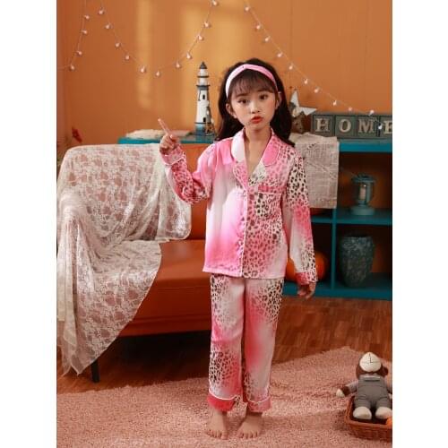 XiBeryls Summer Pajamas Clothes for Girls Printed Microfiber Silk Clothing Sets Children Clothes