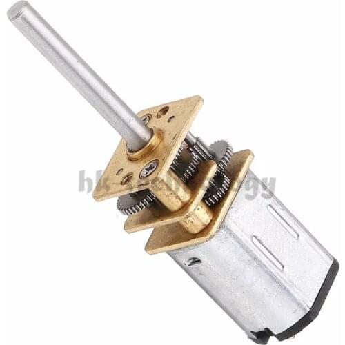 Long Shaft DC Geared N20 Motor 3V6V12V 15 To 600RPM Shaft Diameter 3MM Length 20MM Adjustable Speed Reversible DC In DC Motor