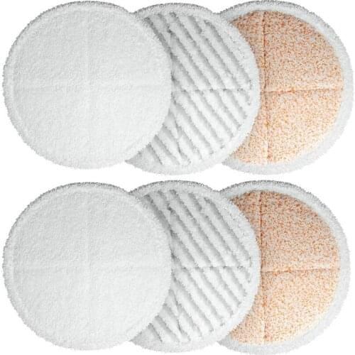 6 Pack Mop Cleaning Pad Kit Replacement Pads for Bissell Spinwave 2039A 2124