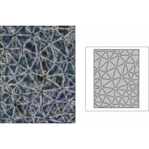 New Double Spotted Line Polygon Craft Embossing Mold 2021 Metal Cutting Dies for DIY Decorative Scrapbooking Album Card Making