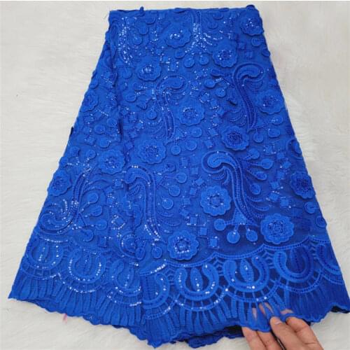 Latest blue african lace fabric 2020 high quality lace with stones tulle net french lace fabric tissue african fabric
