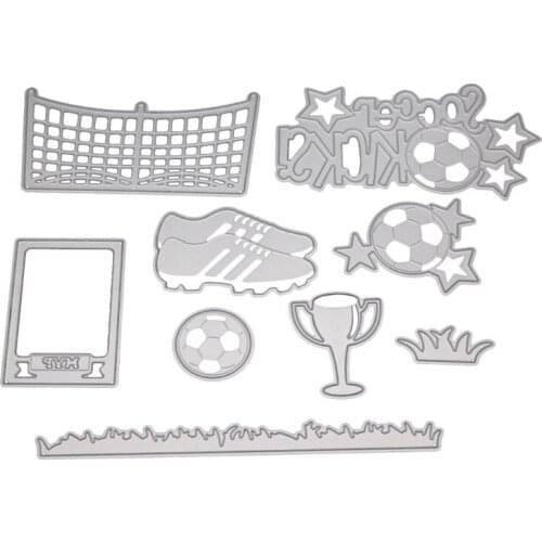 New Football Metal Cutting Dies Stencil DIY Scrapbooking Album Stamp Paper Card Embossing Craft Decor