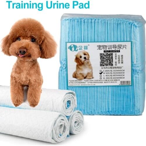 100pcs Disposable Pet Diaper Super Absorbent Training Urine Pad Deodorant Antibacterial Size S-XL Training Puppy Pet Dog Nappy