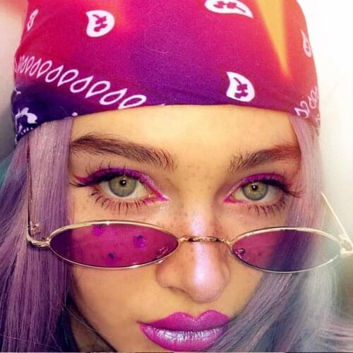 HKNA Small Oval Sunglasses Women 2021 Brand Designer Retro Eyewear for Women/Men Mirror Glasses Women Metal Gafas De Sol Hombre