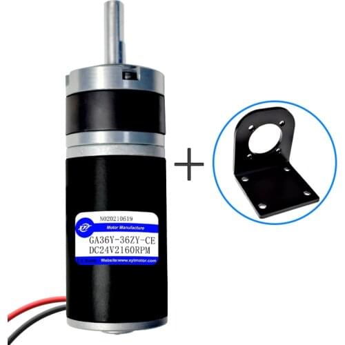 DC Gear Motor 12V 24V Planetary Gear Large Torque 36-36 Small Miniature Adjustable Speed Motor DC Electric Motor for DIY