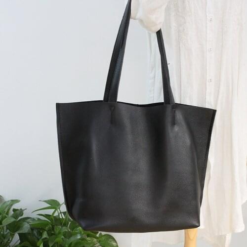 Luxury Women Bags Casual Tote Female Soft Genuine Leather Designer Handbags High Quality Lady Large Travel Shopping Shoulder Bag