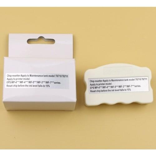 T6710 T6711 chip resetter for Epson WF-3520DWF WF-3540DTWF WF-3620DWF waste ink tank chips T6711 T6710 chip