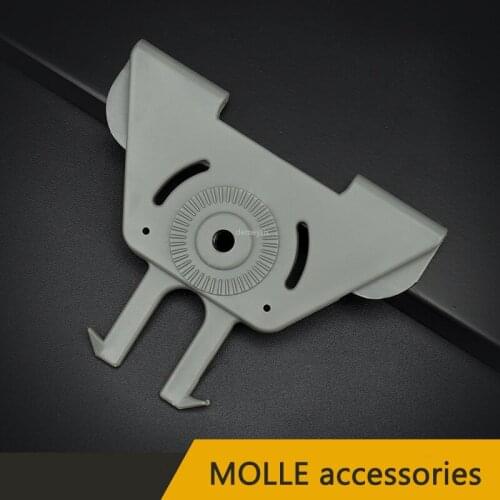 Tactical Pistol Holster MOLLE Attachment Plate Carrier Military Paintball Holster Adapter Hunting Shooting Gun Holster Plate