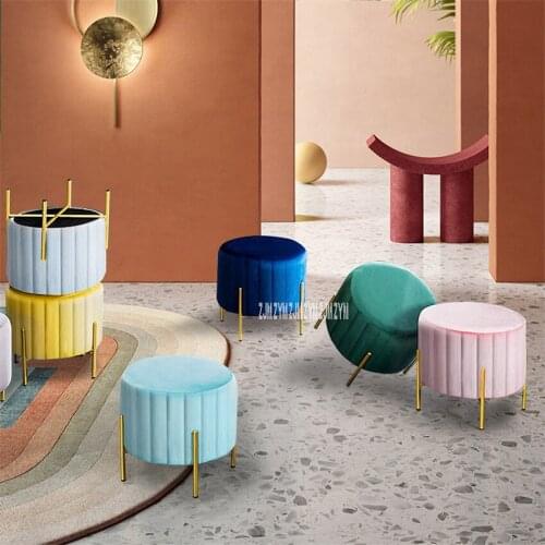 TM-XDZ-217 Modern Simple Creative Fabric Change Shoe Bench Stool Home Doorway Clothing Store Fitting Room Small Sofa Footstool
