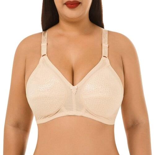 Womens Large Size Underwear Wire Free Comfortable Breathable Seamless Gathers Plus Underwear Bralette Lingerie High Quality