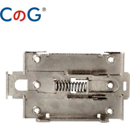 1PCS Clamp For Single Phase SSR 10A 40DA 25DA AA DD 35MM DIN Rail Fixed Solid State Relay Clip Clamp With 2 Mounting Screws