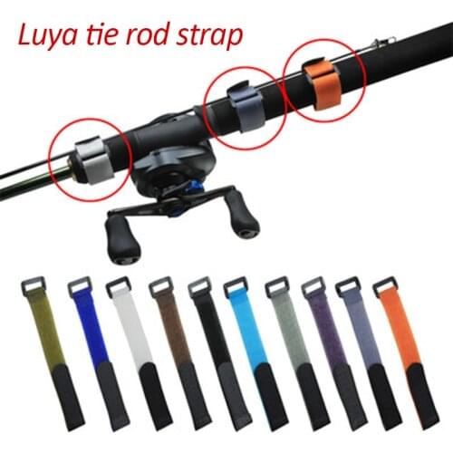 10/5/1pcs Reusable Fishing Rod Tied Strap Button Strap Bands Fastener Hook Loop Cable Cord Ties Holder Belt Outdoor Fishing Tool