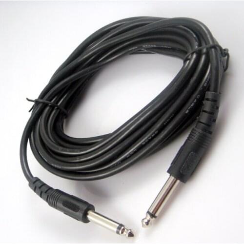 5 Metre Black Electric Bass Guitar Cable Audio Connection Guitar Cable Cord Guitar Amplifier Cable
