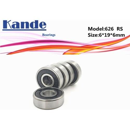 626 10pcs ABEC-5 626 2RS Miniature Deep Groove Ball Bearing 6x19x6mm 626 2RS