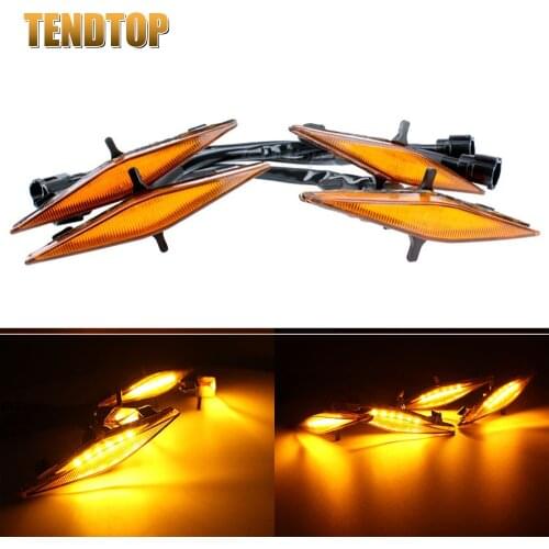 Car Front Bumper Hood Grille LED Light Daytime Running Light Amber Car Decoration For 2014-2019 Toyota 4Runner TRD Pro Grille
