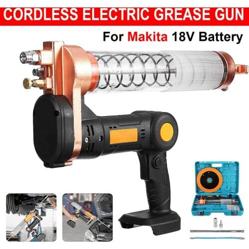 Drillpro 18V 600ml Cordless Electric Grease Guns 12000PSI 600cc Power Tool Set for Makita 18V Lithium Battery