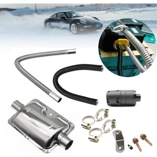 Diesel Parking Heater 24mm Exhaust Silencer Muffler + 25mm Air Filter + 2Pipe For Air Diesel Heater For Webasto Eberspache