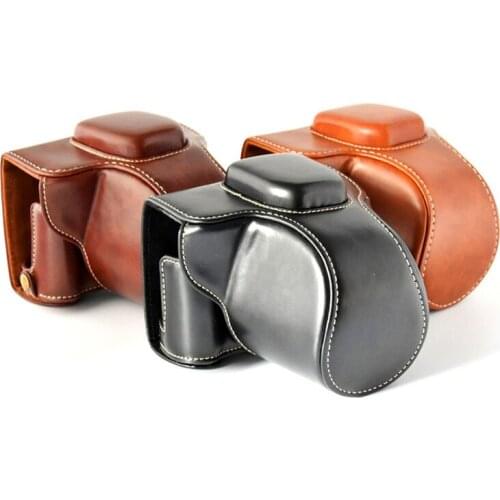 For Fuji Fujifilm XT100 Cases Bag Full Lens Cover Luxurious PU Leather Base