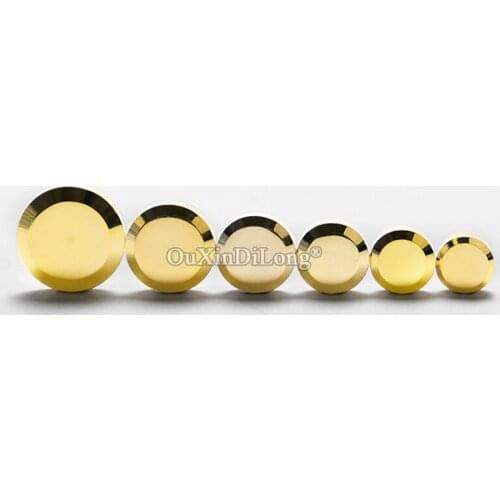 Express Shipping 100PCS Hypotenuse Brass Advertisement Nails Acrylic Billboard Glass Mirror Nails Screws Decorative Covers Caps