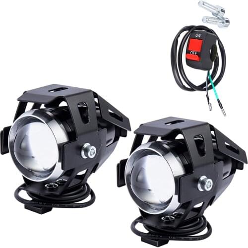 2PCS Motorcycle Headlights U5 Led Moto Light Headlamp Motorbike Auxiliary Lamp 12V Fog Spotlights Universal Car Accessories