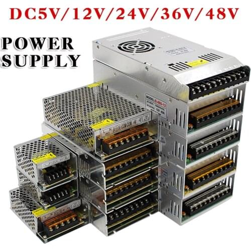 Switching Power Supply 220V to DC5V 12V 24V 36V 48V 1A 2A 3A 5A 10A 15A 20A 30A 40A 80A Voltage Regulator Source Adapter