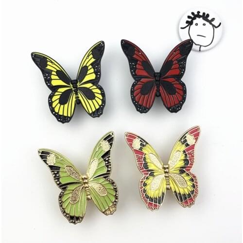 LCH European Style hole pitch 32mm Butterfly Shaped Cabinet Knob Cabinet Pull Door hardware Clothes Hook Butterfly Handle