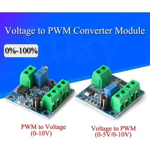 Voltage to PWM Converter Module 0%-100% to 0-5V 0-10V Digital to Analog Signal PWM Adjustable Power Module