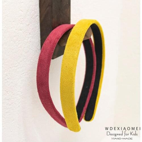 New Cute Solid Colour Headband For Girls Baby Children Sweet Hairbands Simple Hair Band Fashion Kids Hair Hoop Accessories Gifts