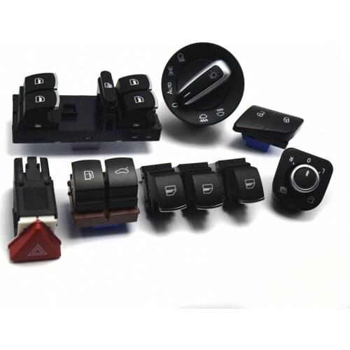 Window headlight mirror lock tailgate & fuel flap hazard warning lamp switch for VW Passat b6 3c 35D959903 3C0962125B 3C0953509A
