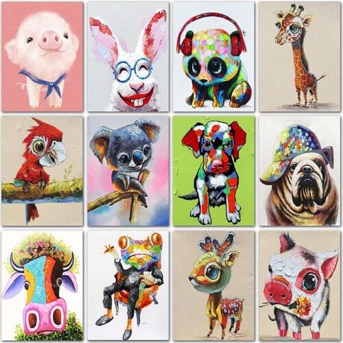 Full Square Diamond embroidery Cross stitch Full Round Diamond mosaic 5D DIY Diamond painting bird animals Koala pig Cartoon