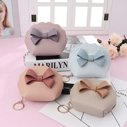 Cute Mini Coin Purse Wallet Women Zero Pouch Women Purse Bag Bowknot Money Kids Bags Gift Wallet For Women