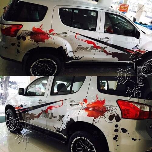 Sticker FOR Isuzu mu-X body modification fashion off-road decal MUX sticker