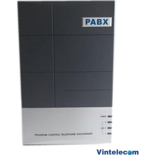 High quality China PABX factory VinTelecom 308CS Telephone mini pbx system / Telephone switch CS308 with 3 land lines and 8 EXT