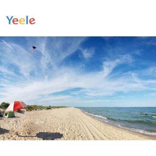 Yeele Seascape Photocall Cloud Sky Beach Wave Decor Photography Backdrops Personalized Photographic Backgrounds For Photo Studio