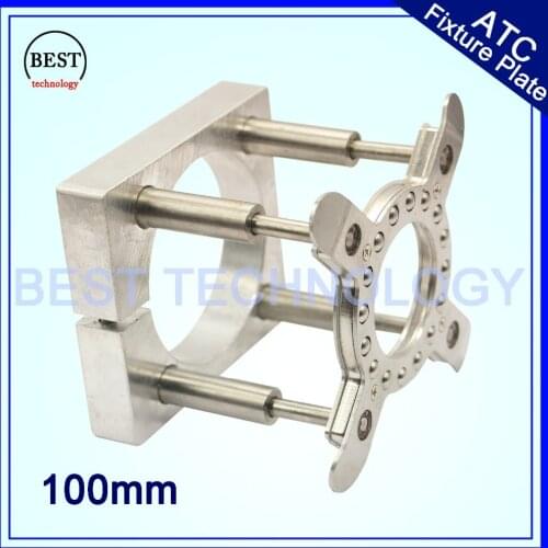 Spindle Motor Clamping Bracket Diameter 100mm Automatic Fixture Plate Device for water cooled / air cooling CNC spindle motor
