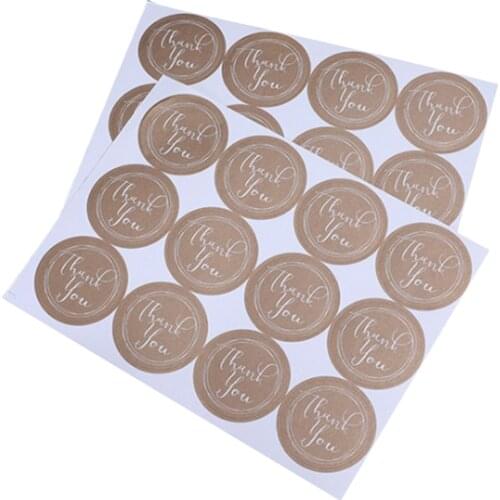 10packs/lot DIY Decorative Sticker Thank You Sealing Sticker Cake Baking Sealing label Sticker