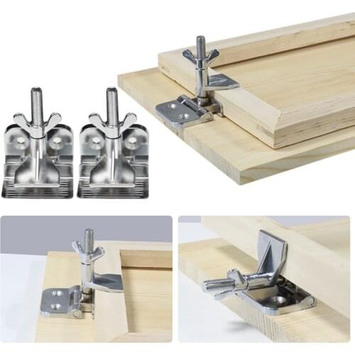 2PCS/Lot Silk Screen Printing Metal Frame Hinge Clamp DIY Tools Part Metal Butterfly Hinge Clamp for Fixing Screen Frames