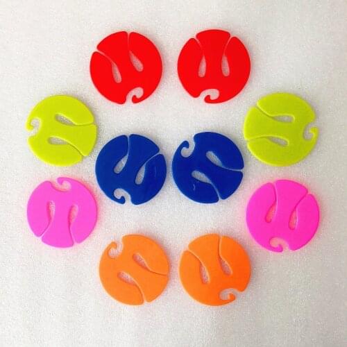 2500 Pcs/Set Mixed Color Sock Clip Circle Shape Colorful Sock Holder Sock Sorters Locks Clips