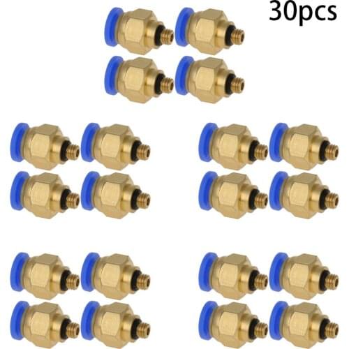 4-30pcs Pneumatic Connectors PC6-M5 PC6-01 Quick Connector 6mm-5mm 6mm-9.75mm Plastic Pipe Hose Straight Pipe New Type Joint