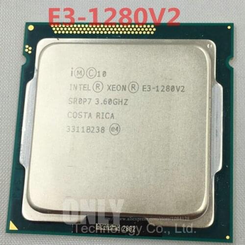FREE SHIPPING INTEL XEON E3-1280V2 3.60GHZ Quad-Core 8M Cache E3-1280 V2 DDR3-1600 FCLGA1155 TPD 69W