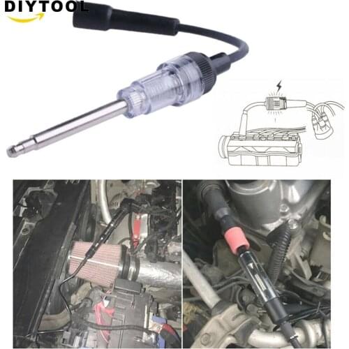Black Spark Plug Ignition System Coil Engine In Line Auto Diagnostic Tester Ignition Test Tool