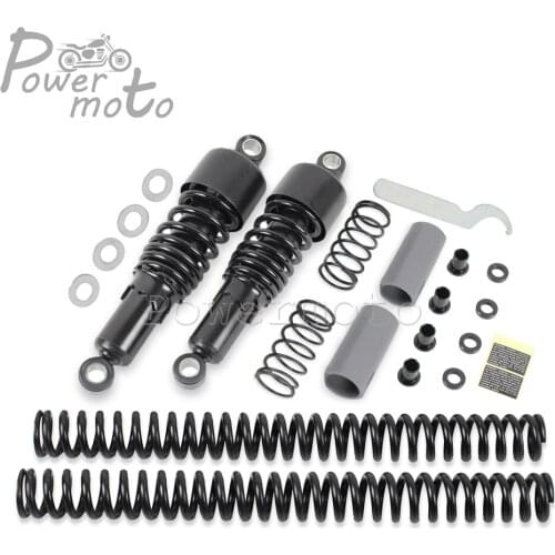 Black Motorcycle Lowering Slammer Suspension Drop Kits For Harley Dyna FXD FXDL FXDB Super Glide Street Bob 2006-2017