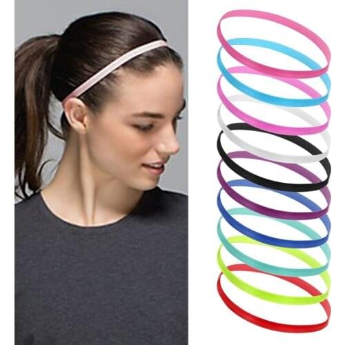 Women Stretch Sports Yoga Hairband Headband for Men Sport Running Fitness Headbands Elastic Anti-slip Sweatband Gym Headbands
