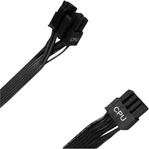 For Rosewill PHOTON 8 PIN TO (4+4) PIN CPU POWER CABLE BLACK SEA